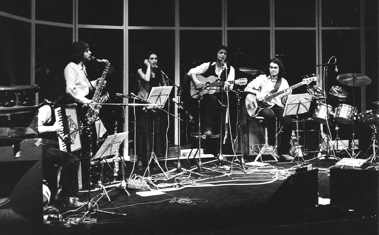 Concerto dal vivo: fisarmonica, sax, voce, chitarra e basso